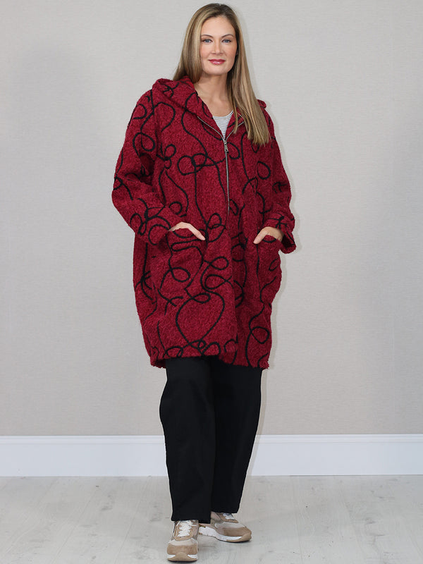 Embroidered Pattern Wool Italian Jacket