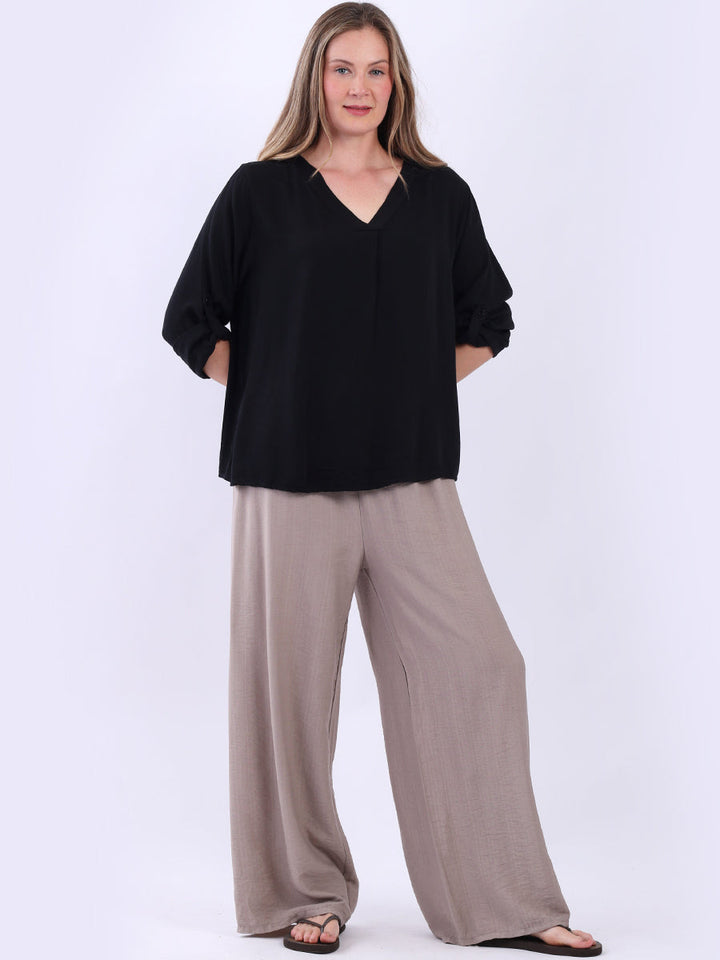 Plain Crop Top Black