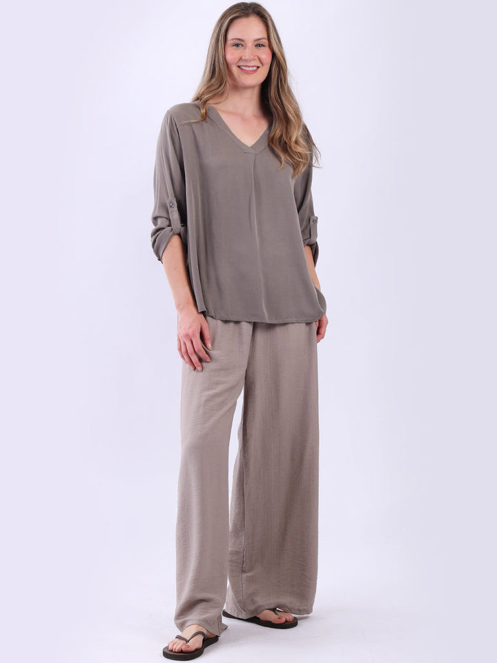 Plain Crop Top Mocha