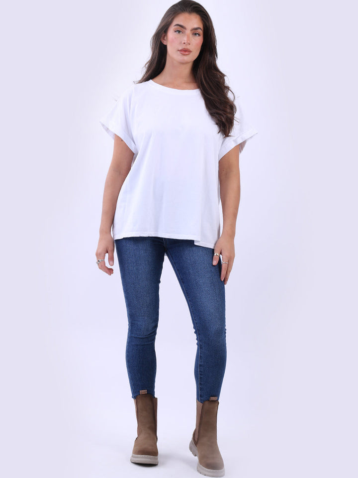 Vintage Wash Cotton T-Shirt White