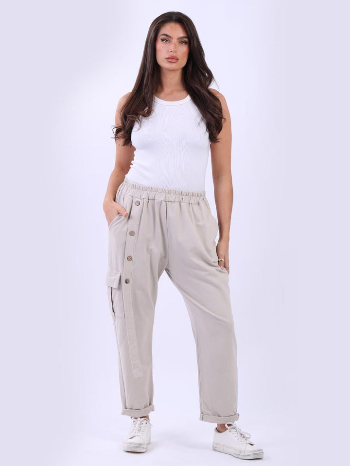 Cotton Sweat Trouser Beige