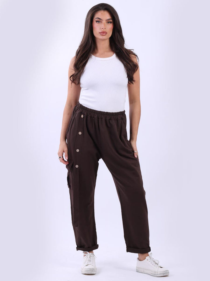 Cotton Sweat Trouser Chocolate