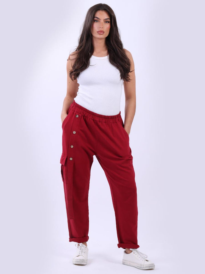 Cotton Sweat Trouser Wine