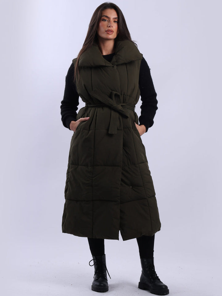 Oversized Bomber Jacket Khaki