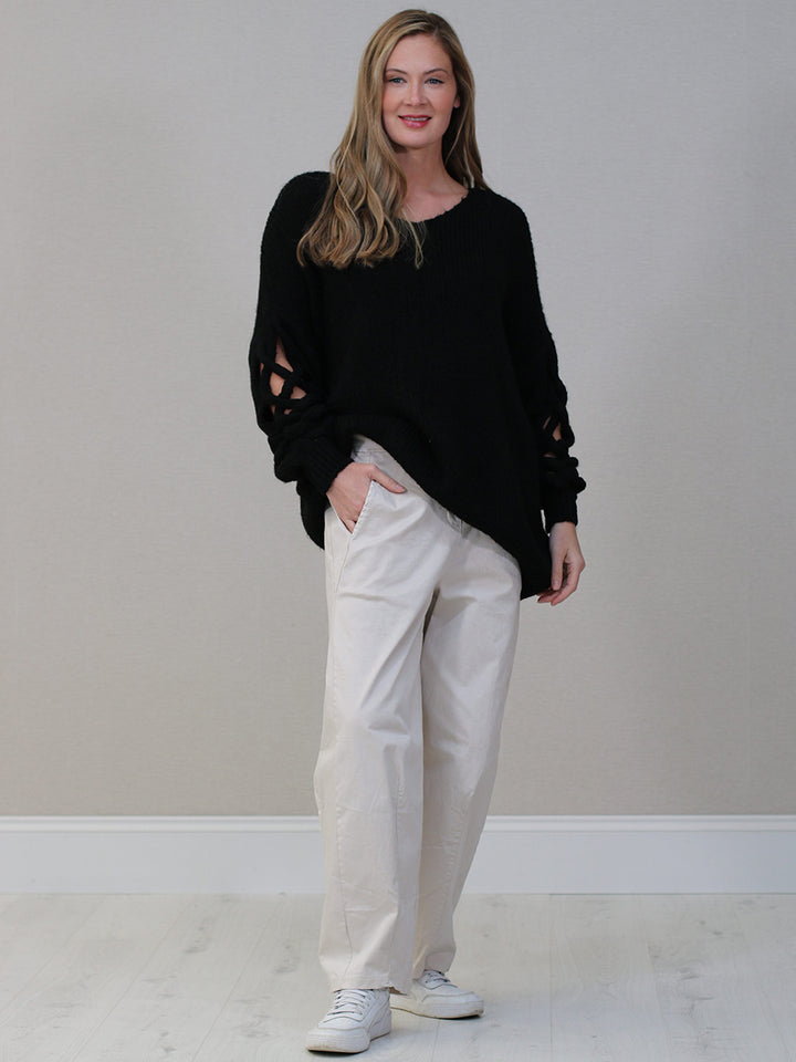 Wool Knitted Jumper Black