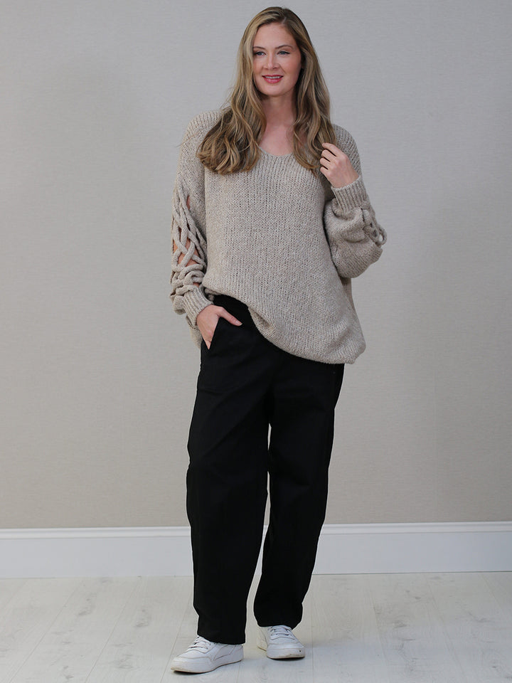 Wool Knitted Jumper Mocha