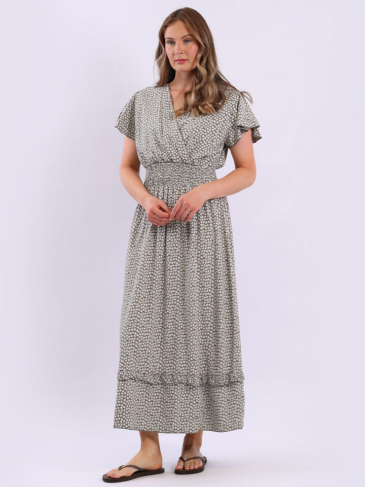 Floral Boho Maxi Dress Mocha