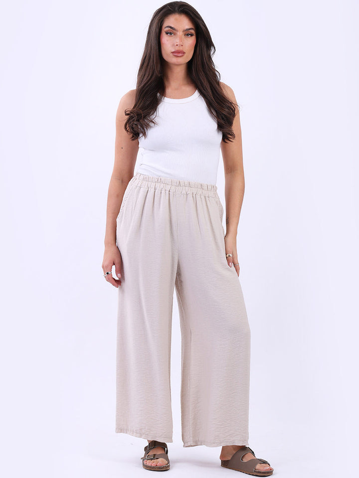 High Waisted Wide Leg Pant