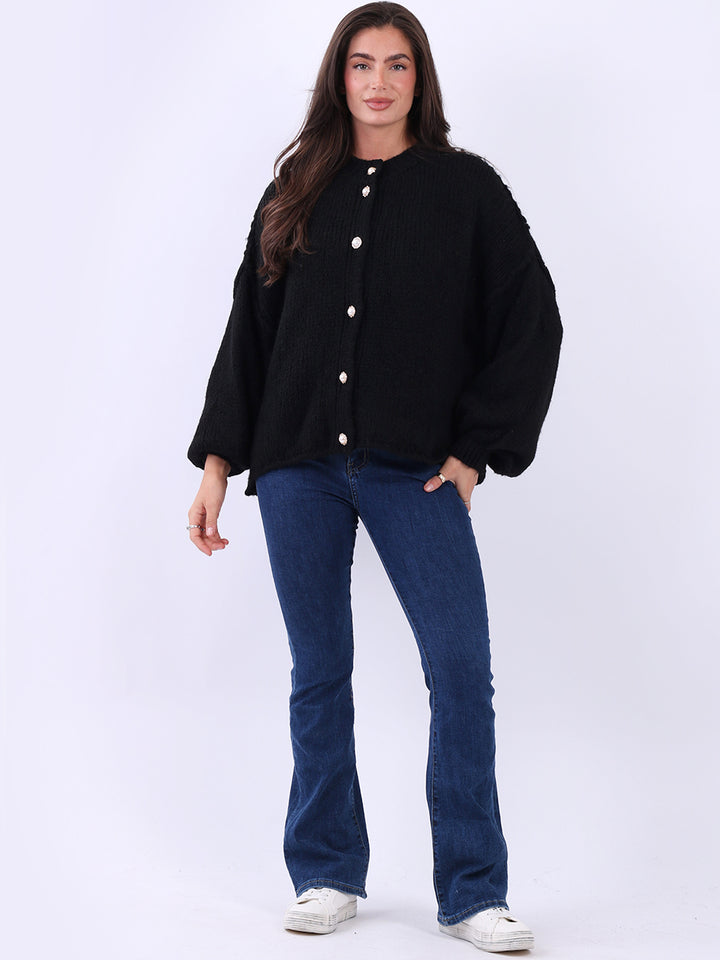 Knitted Wooly Crop Cardigan