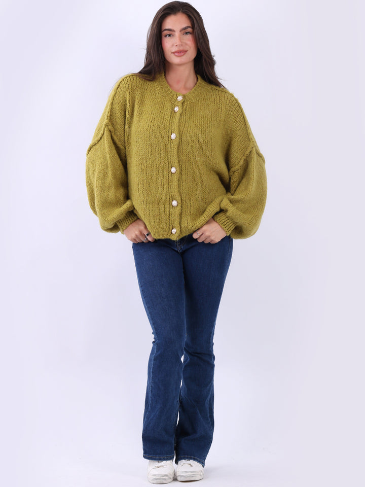 Knitted Wooly Crop Cardigan