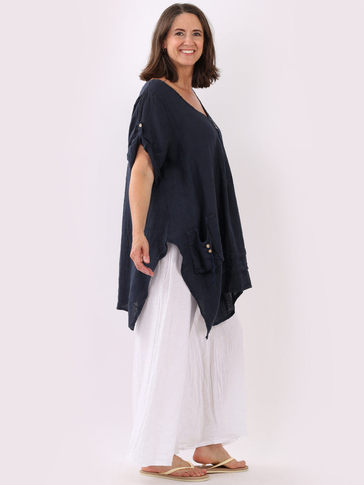 plain women linen top