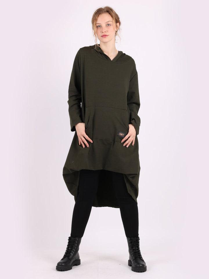 Plain Cotton Hoodie Khaki