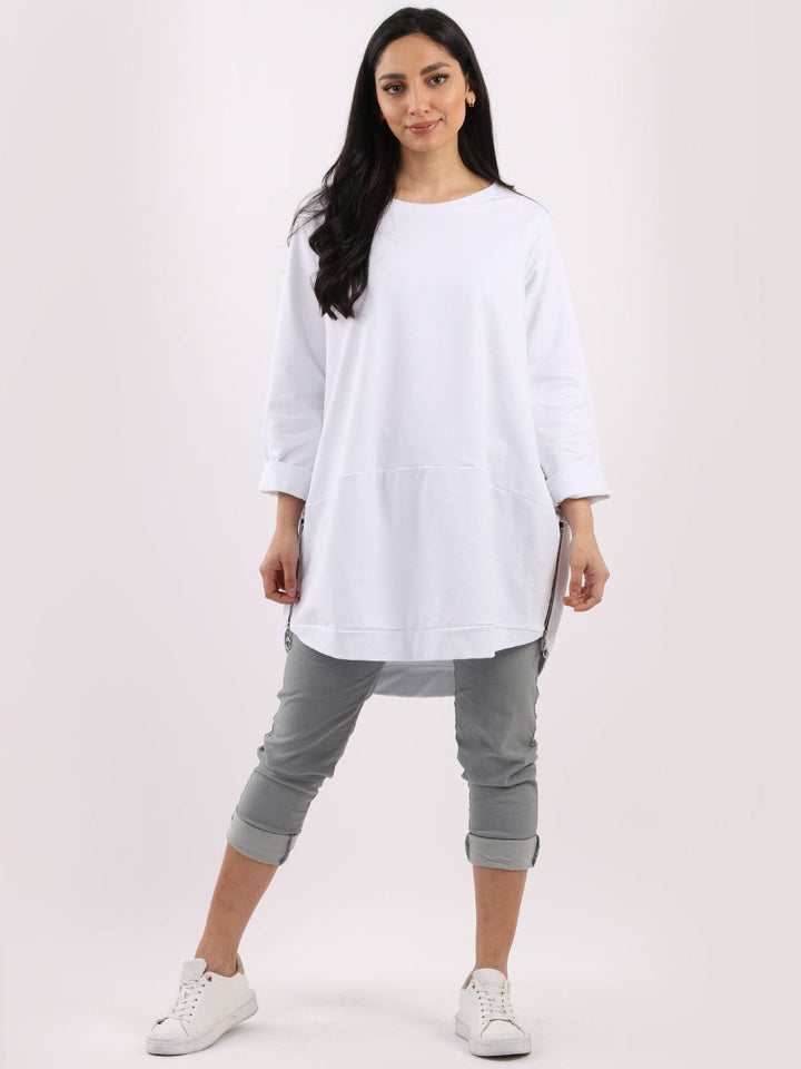 Plain Cotton Tunic White