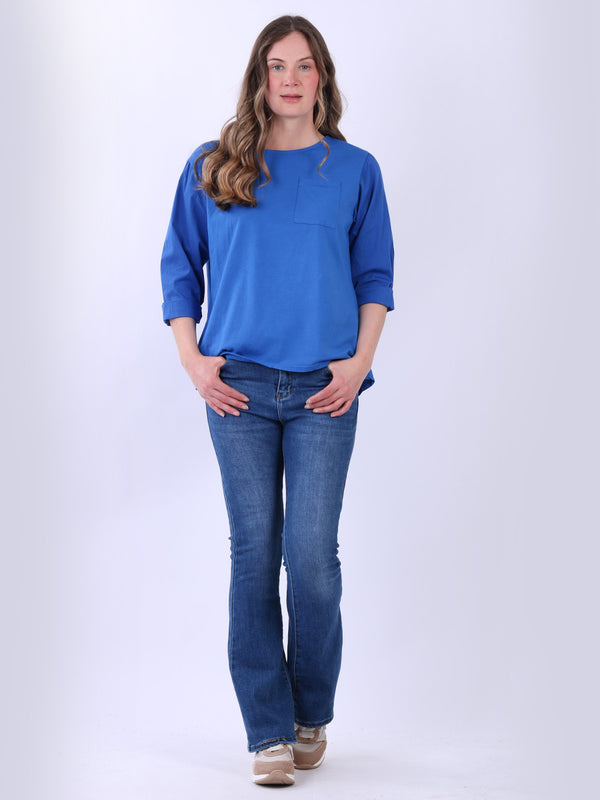 Plain Cotton T-Shirt Royal Blue