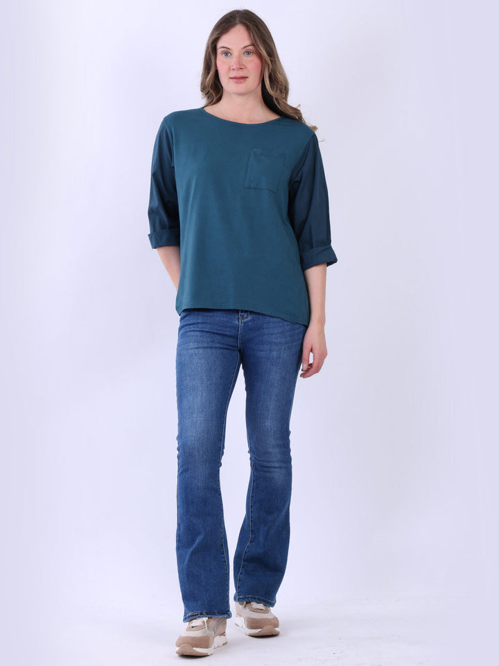 Plain Cotton T-Shirt Teal