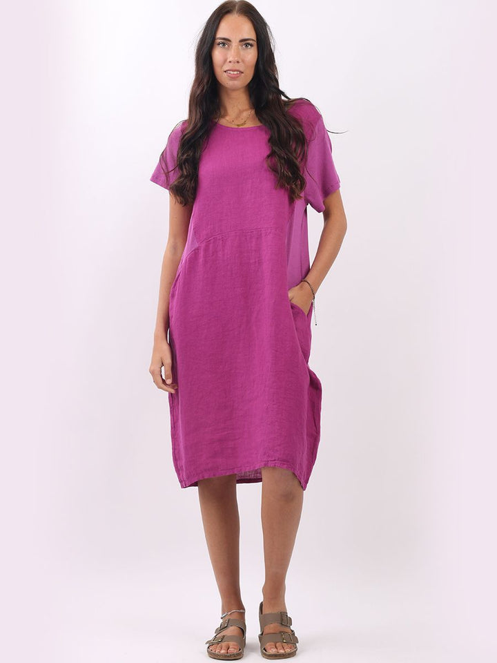Lagenlook Oversized Midi Dress Sugar Poppy