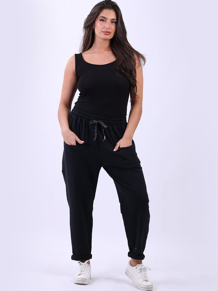 Cotton Sweat Trouser Black