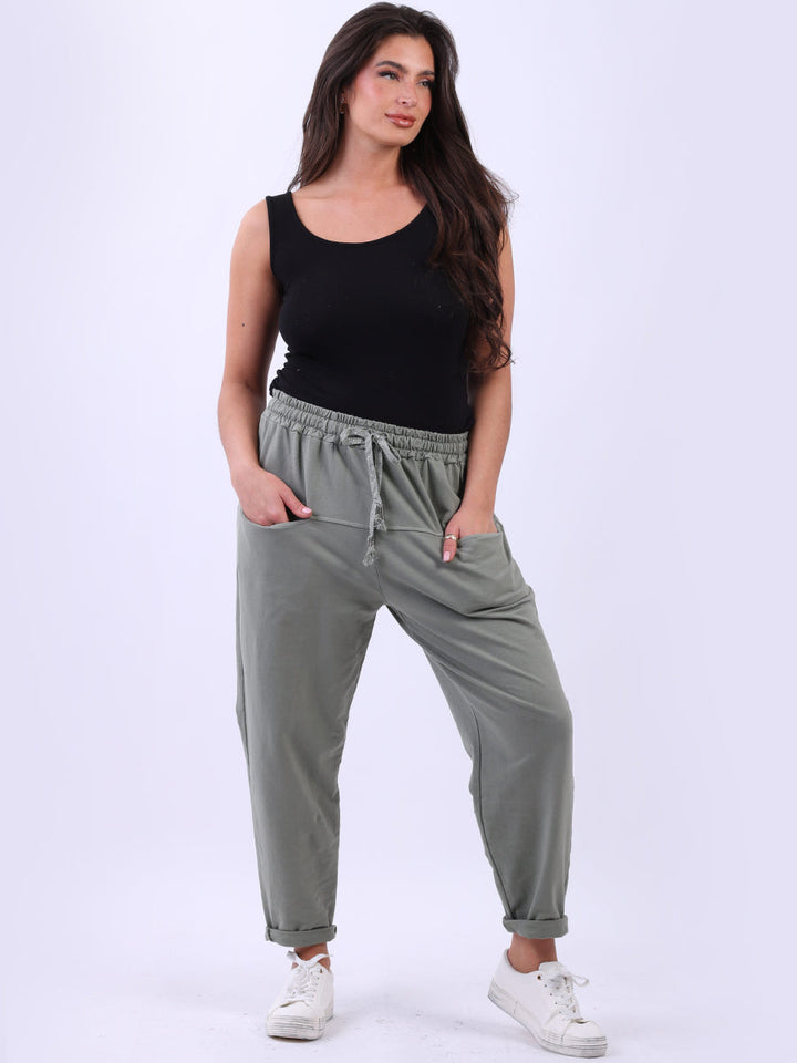 Cotton Sweat Trouser Khaki