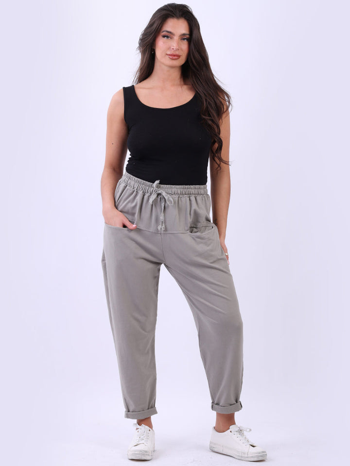 Cotton Sweat Trouser Mocha