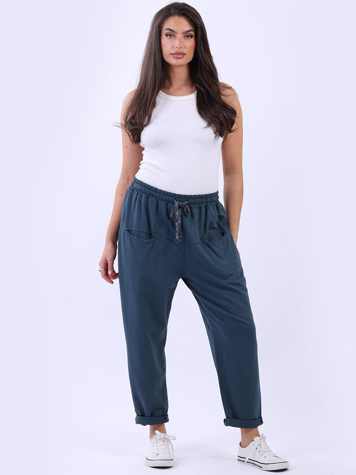 Cotton Sweat Trouser Teal