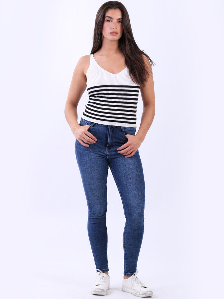 Cotton Crop Vest White