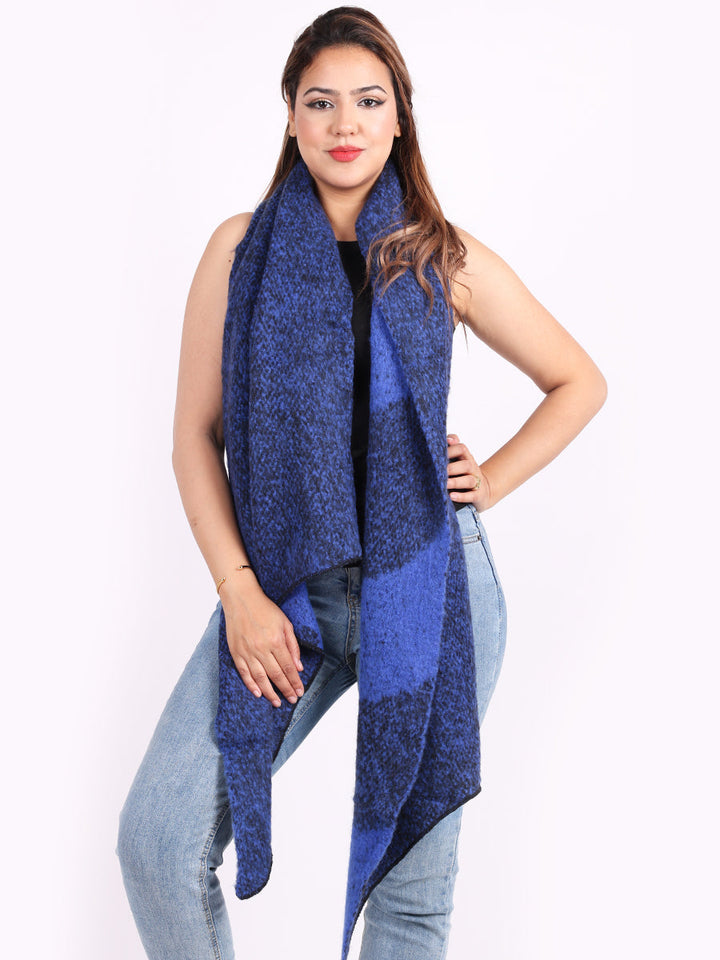 Women Woolen Scarf Royal Blue