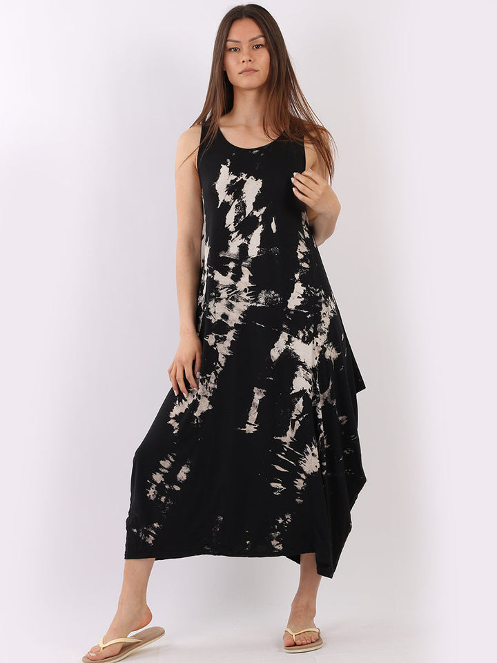 Italian Tye & Dye Sleeveless Lagenlook Dress