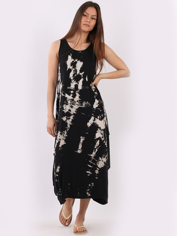 Italian Tye & Dye Sleeveless Lagenlook Dress