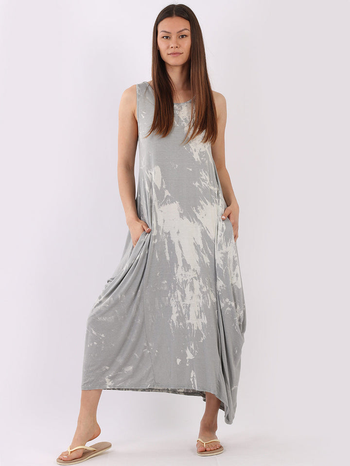 Italian Tye & Dye Sleeveless Lagenlook Dress