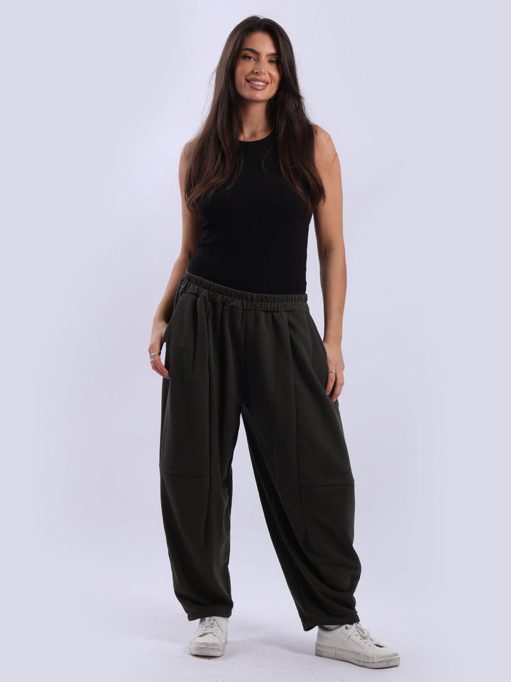 Solid Cotton Trouser Khaki