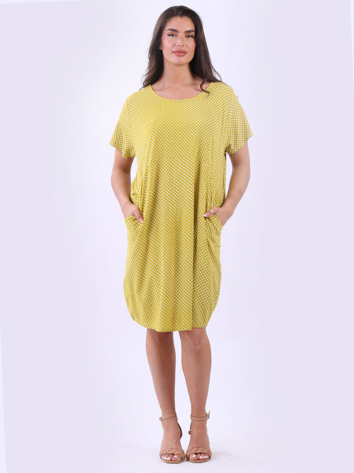 Floral Midi Dress Mustard