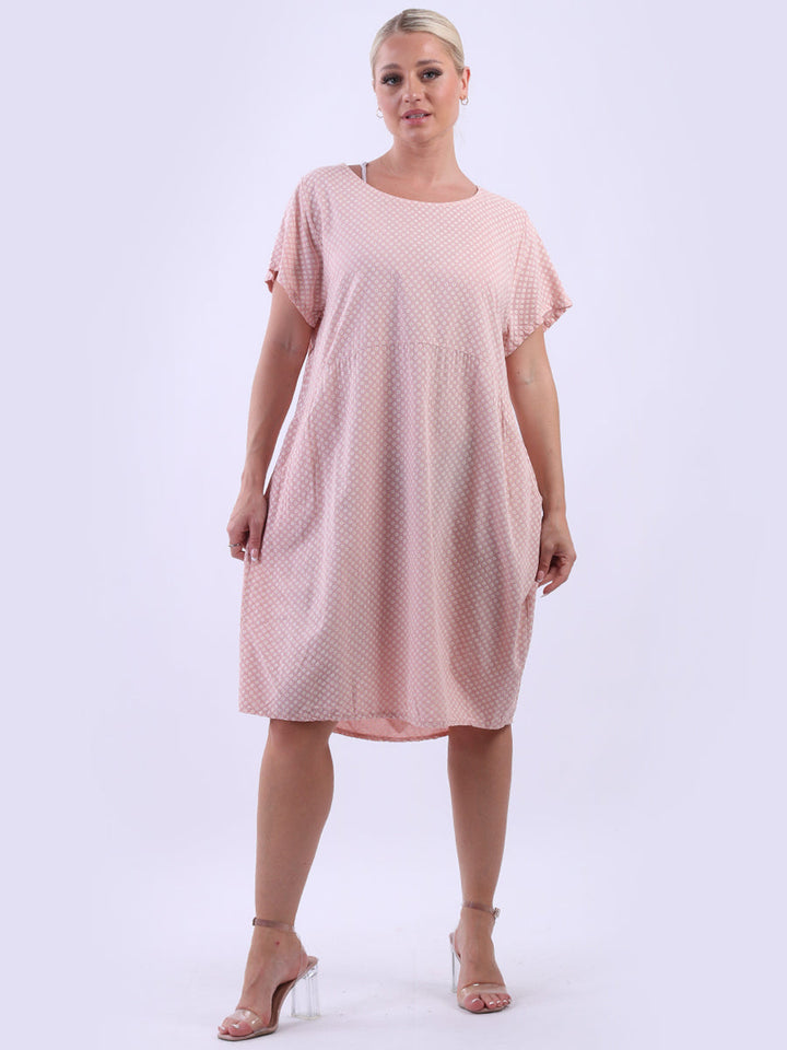 Floral Midi Dress Pink