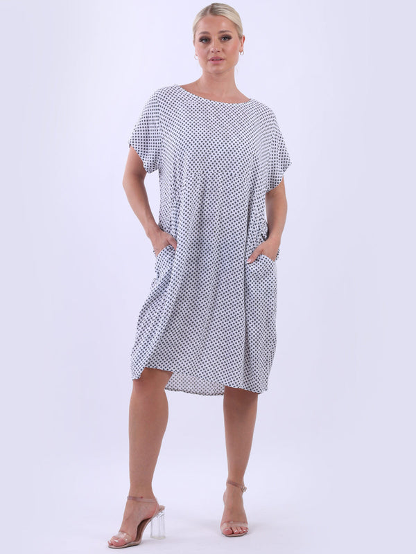 Floral Midi Dress White