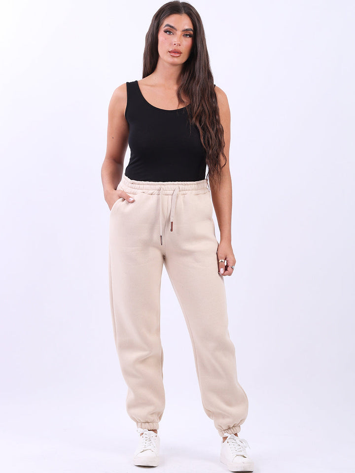 Comfy Fleece Trouser Beige