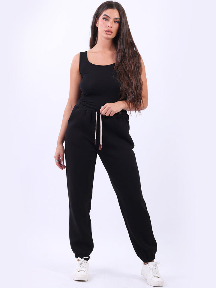 Comfy Fleece Trouser Black