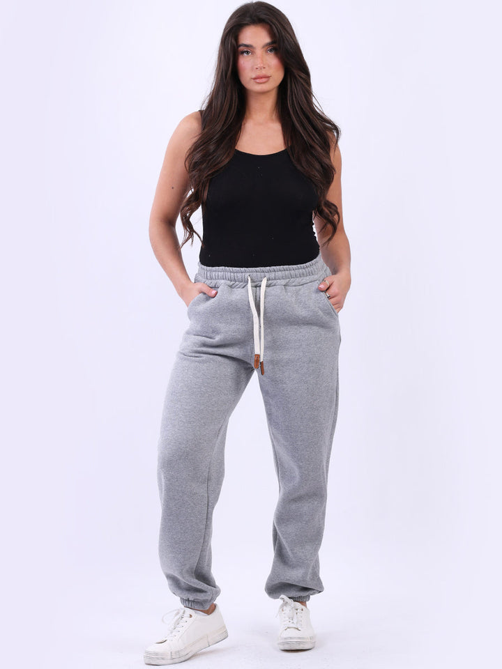 Comfy Fleece Trouser Silver