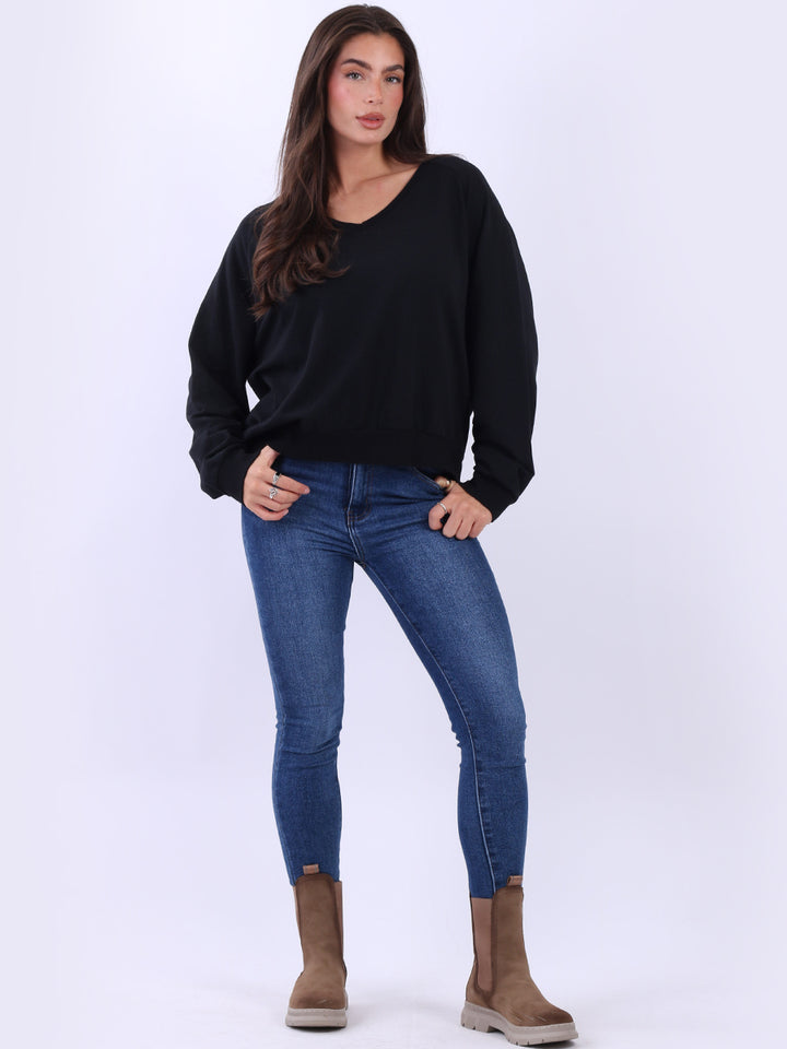 Cotton Crop Sweat Top