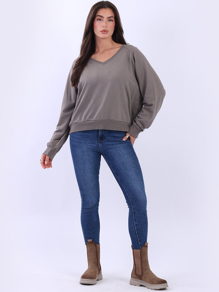 Cotton Crop Sweat Top
