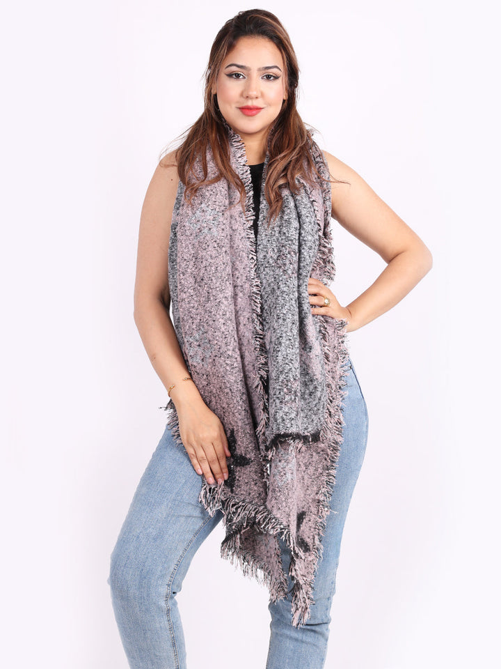 Women Sequin Scarf Pink