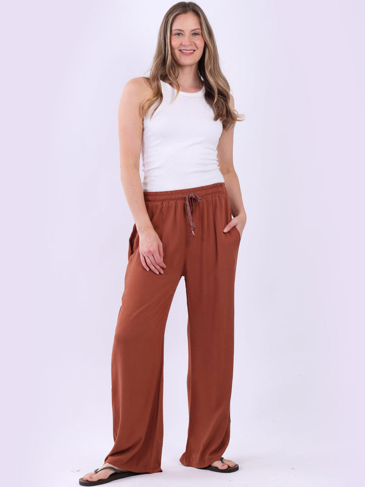 Cotton Casual Trouser Rust