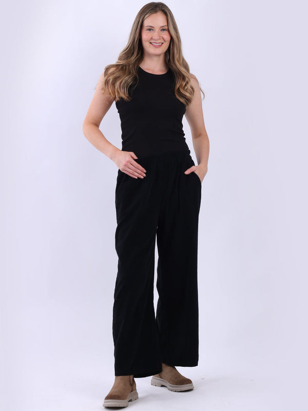 Cotton Corduroy Trouser Black