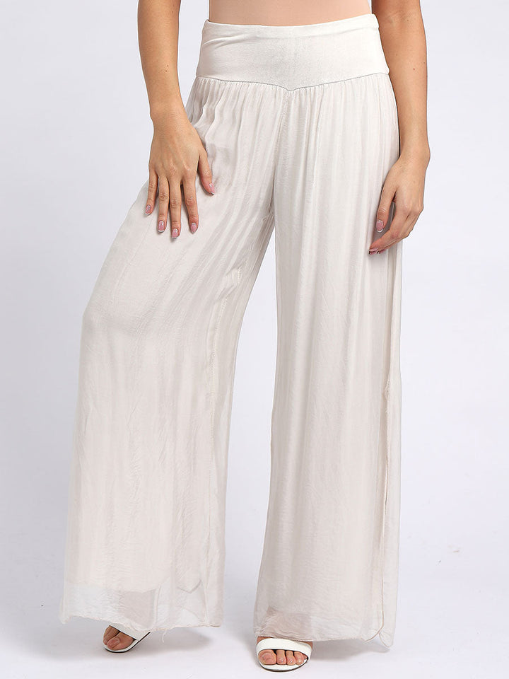 Italian Silk Harem Pant Beige
