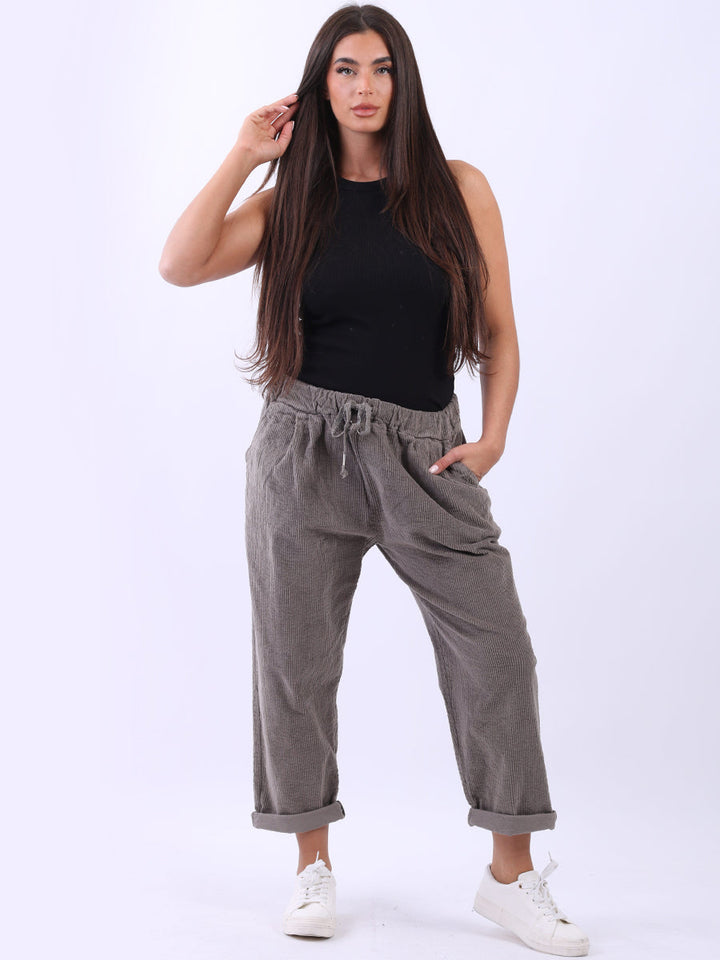 Relaxed Fit Corduroy Trouser Mocha