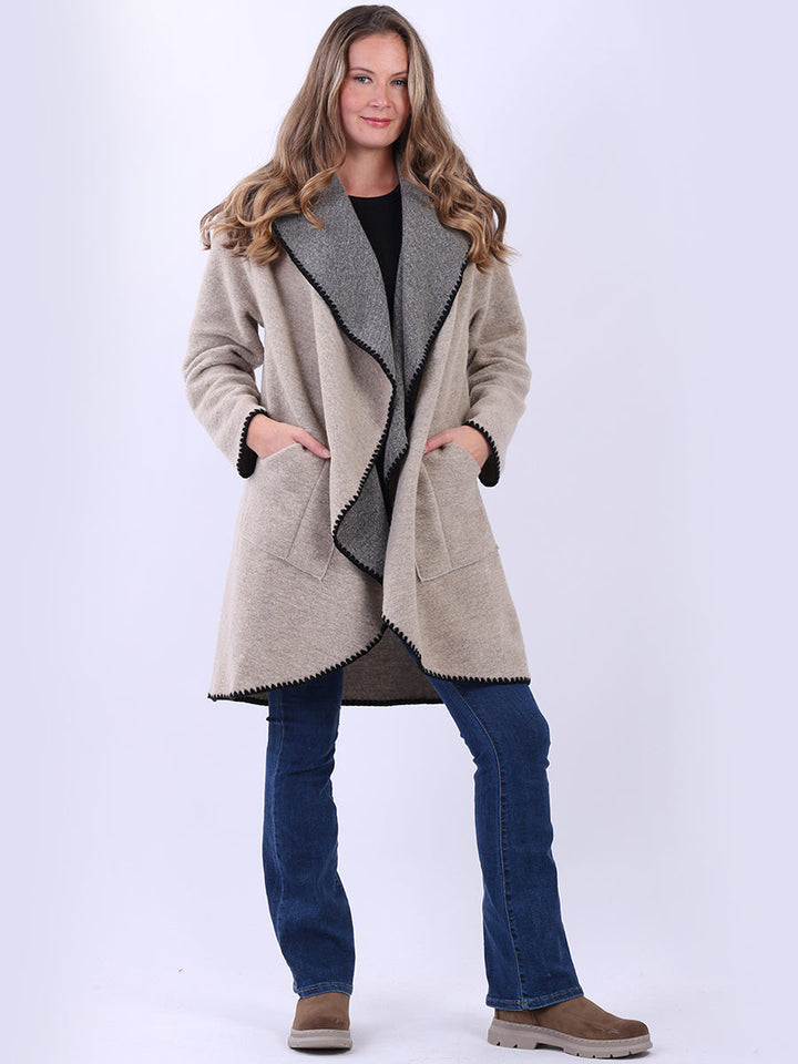 Teddy Woolen Coat Beige