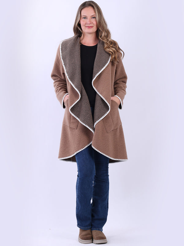 Teddy Woolen Coat Mocha