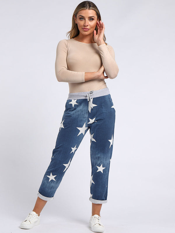 Italian Star Print Trouser