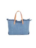 Italian Amour Canvas Hand Bag-Denim back