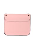 Italian Beaded Leather Shoulder Bag-Baby pink back
