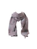 Italian Glittery Polka Dots & Strips Scarf-Pink