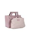 Italian Handmade 2 Piece Leather Hand Bag-Pink side
